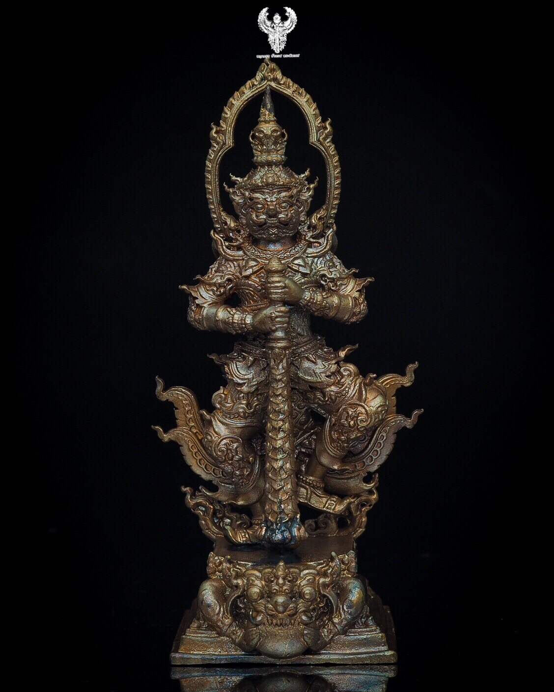 ท้าวเวสสุวรรณ รุ่น พินัยกรรมเศรษฐี ขนาดตั้งหน้ารถ หลวงปู่สอ ขันติโก วัด โพธิ์ศรี. จ. นครพนม