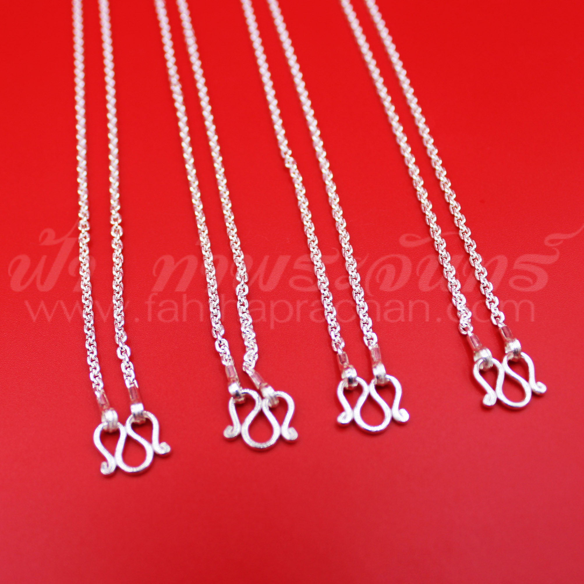 สร้อยคอเงินแท้ 92.5 ลายคดกิต เส้นบาง