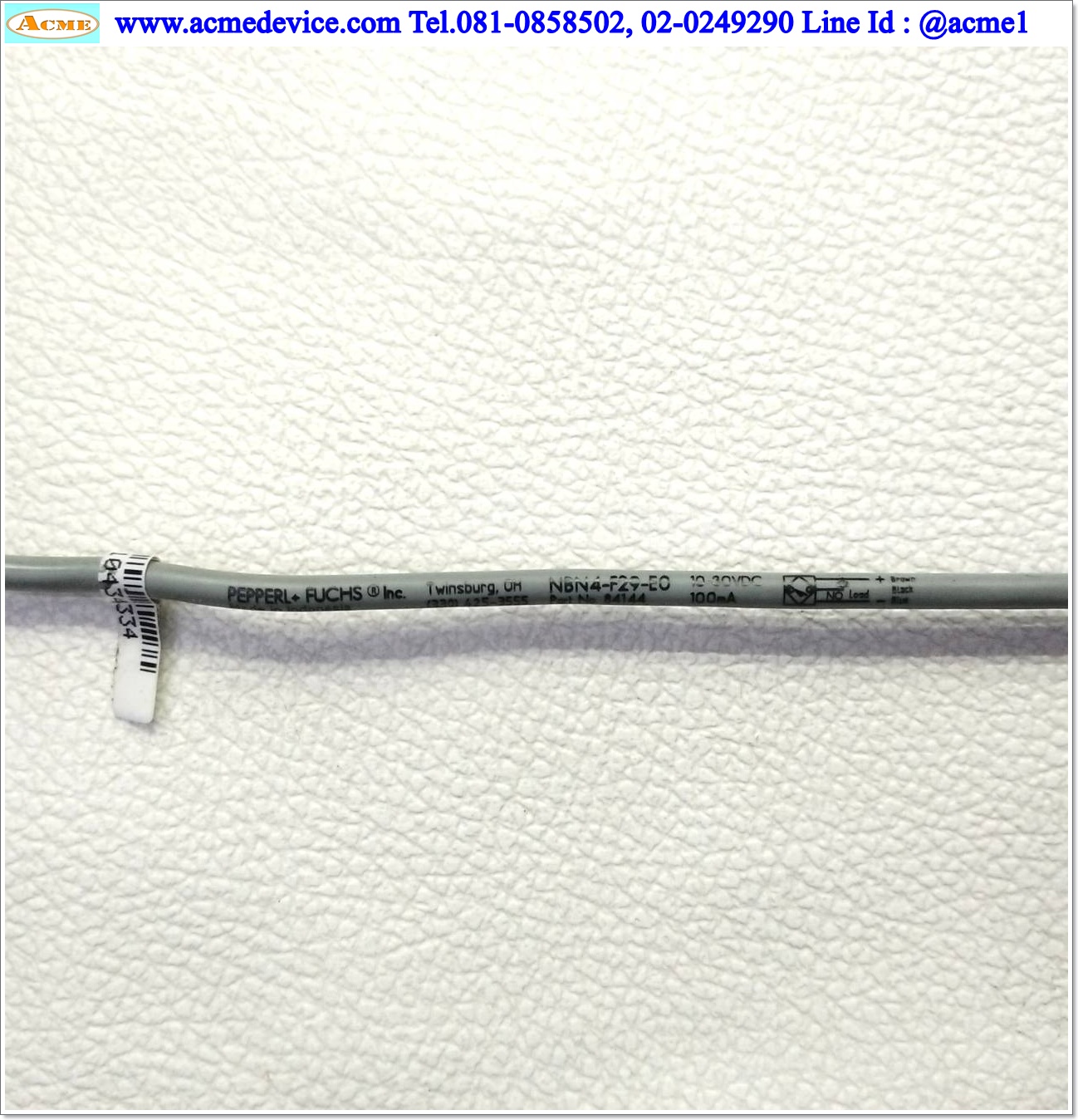 Proximty Pepperl+Fuchs รุ่น NBN4-F29-E0, ระยะ 4 mm., NPN, NO, Inductive