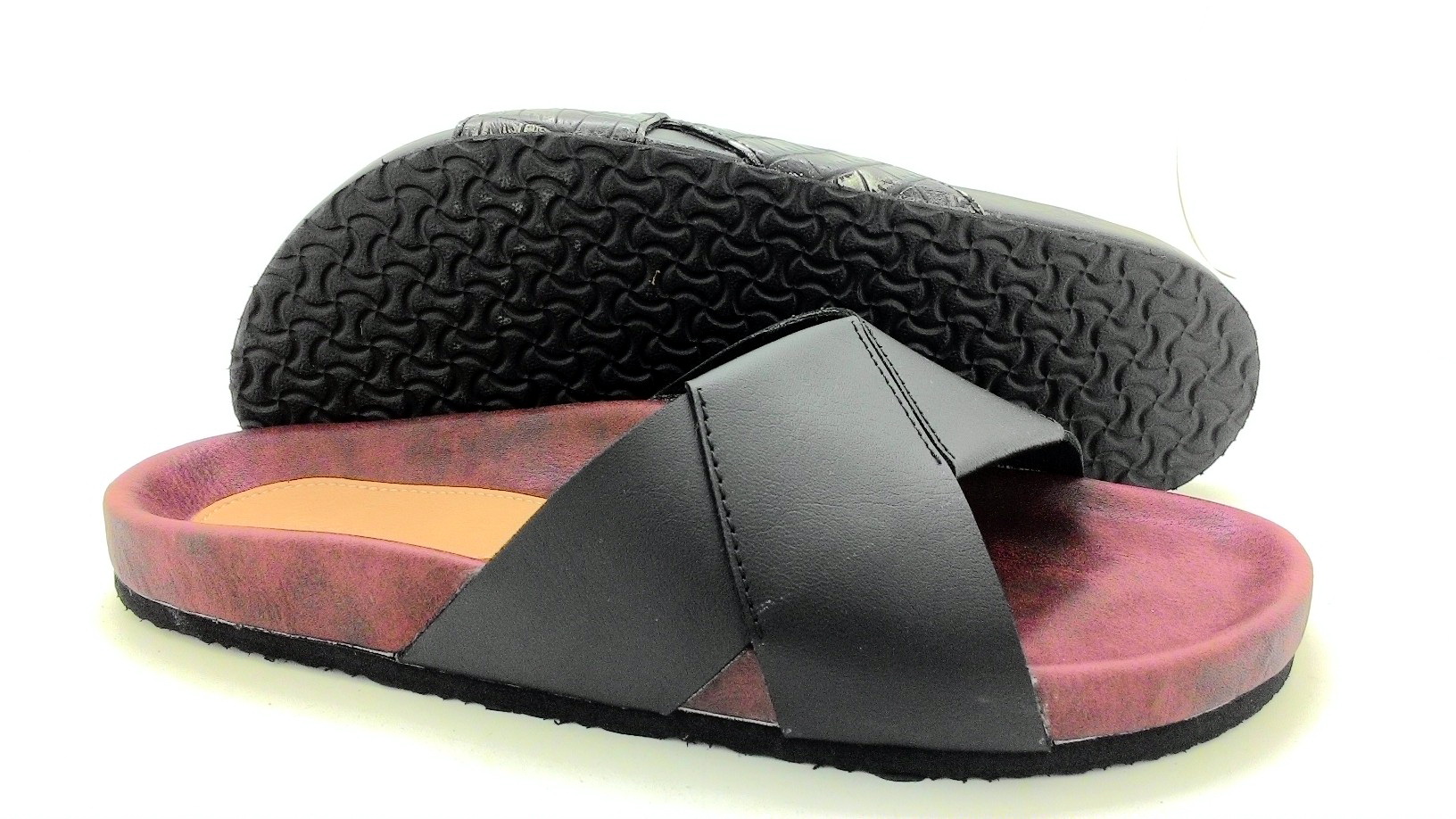 Cork sole leather sandal ( lady)