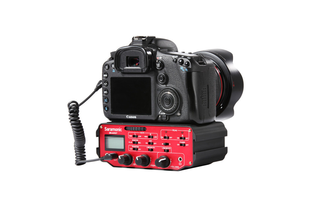 Saramonic SR-AX107 Two-Channel XLR Audio Adapter with Preamplifiers รับประกันศูนย์ไทย 1 ปี