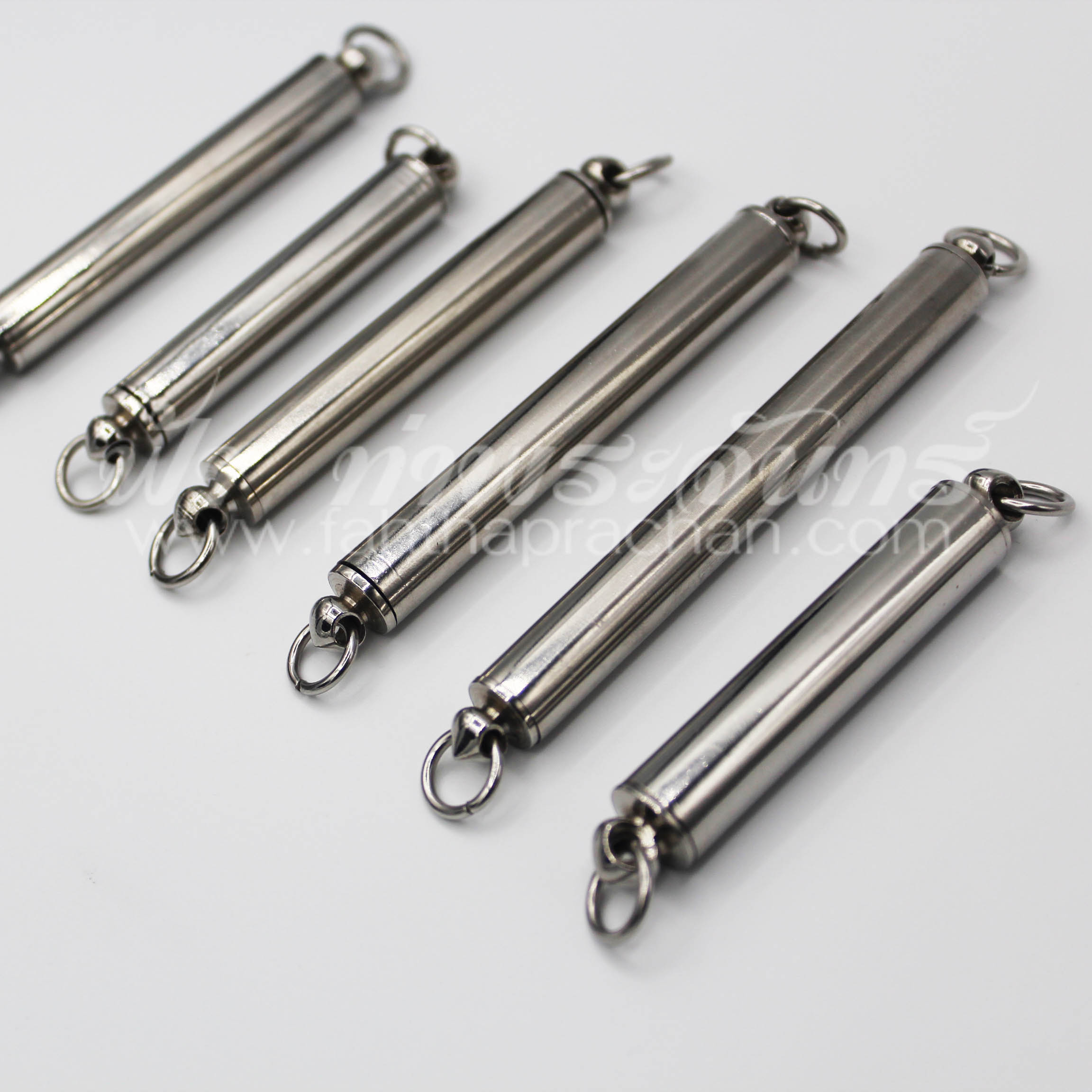 หลอดตะกรุด ทึบ ฝาเกลียวสแตนเลส สองหัว