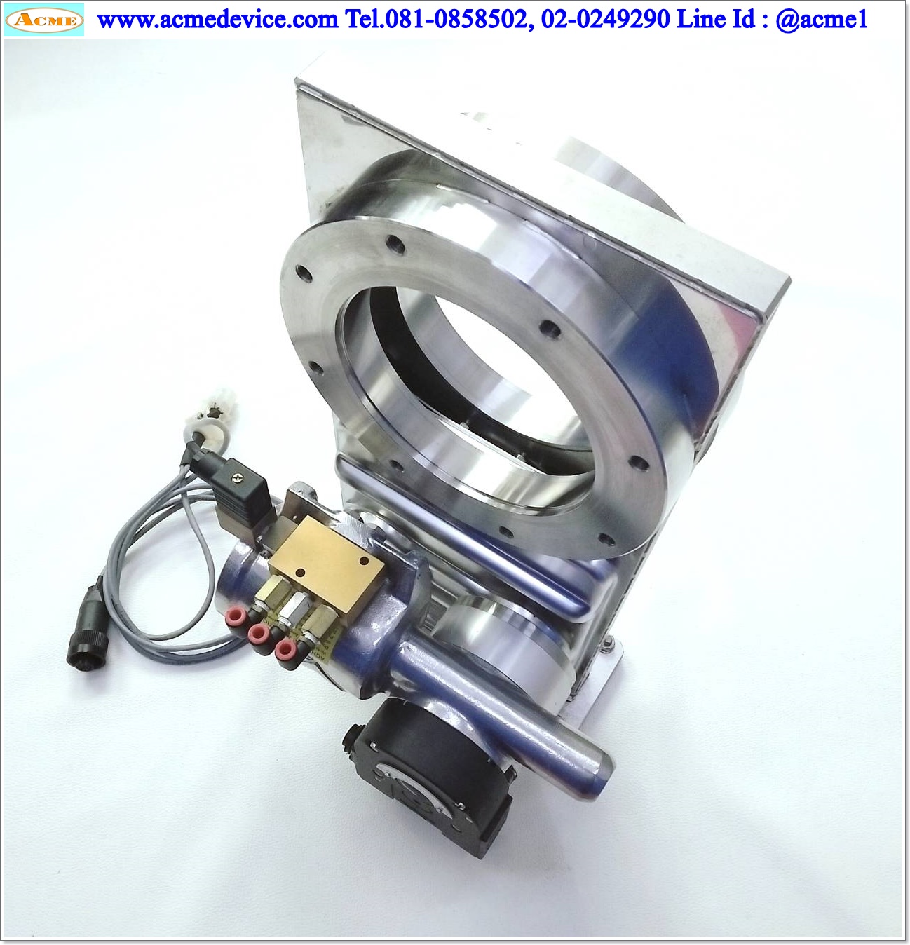 HV Gate Valve VAT รุ่น 14044-PE44, Conductance 5,150 L/s, Compressed air 4-7 Bar ( 58-102 psi)