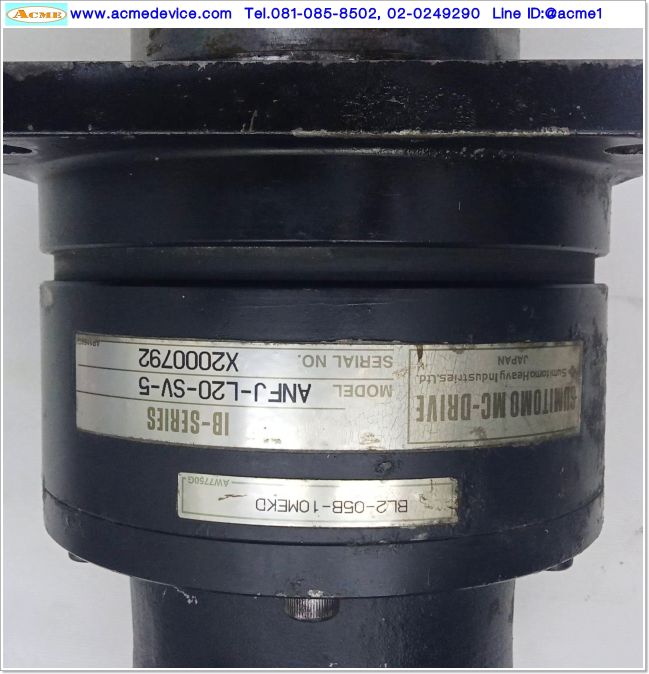 Gear Head Sumitomo รุ่น ANFJ-L20-SV-5, Ratio 5:1, (เพลาเข้า 24mm, ออก 35mm.),for 1.5kW, 3kW