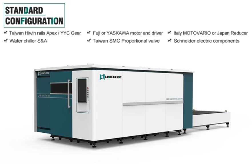 เครื่องตัดเลเซอร์ไฟเบอร์ออฟติกส์ซีเอ็นซีกำลังสูง 4000W HPFL 1530 4000W Fiber Optic CNC Laser cutting