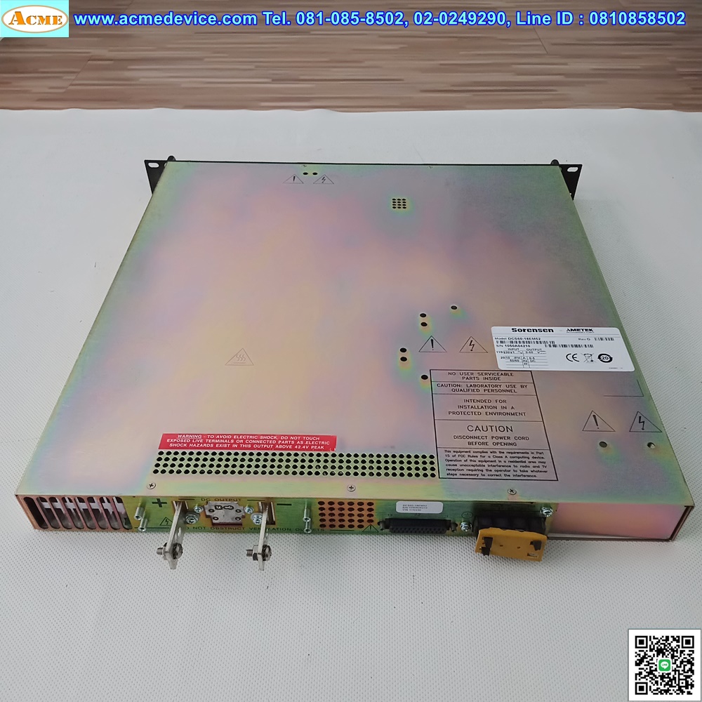 DC Power Supply Sorensen รุ่น DCS60-18E, 0-60V, 0-18A, 115/230Vac