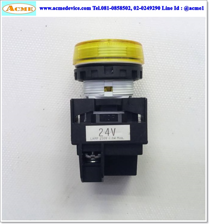 Pilot Lamp Idec รุ่น YW1P-1EQ4Y, 24V