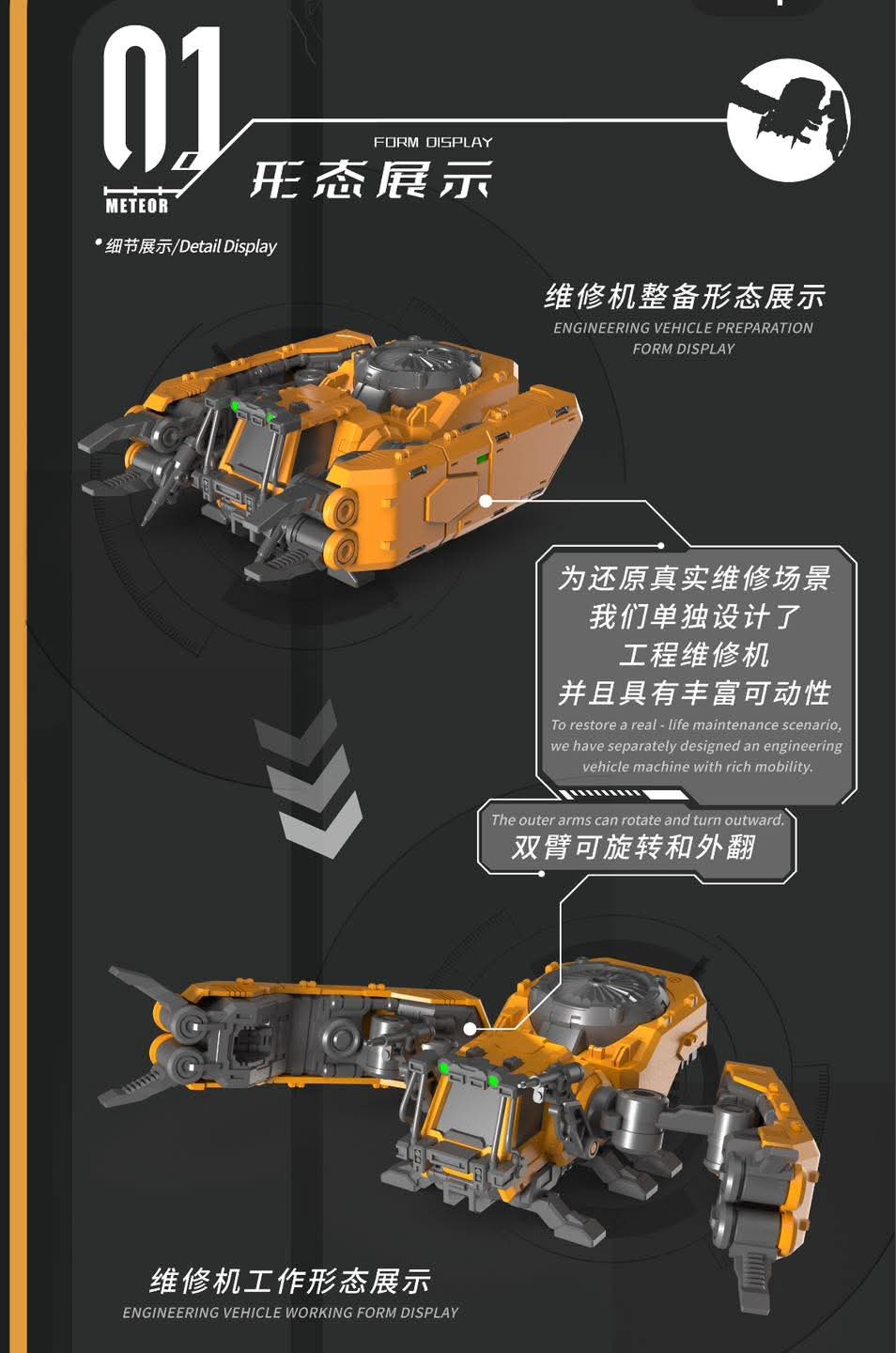 1/100 METEOR with Engineer Base ค่าย VIENTIANE FUSION โครงในเป็นโลหะ สินค้ามา เม.ย.-มิ.ย. 69 Made in Chinda