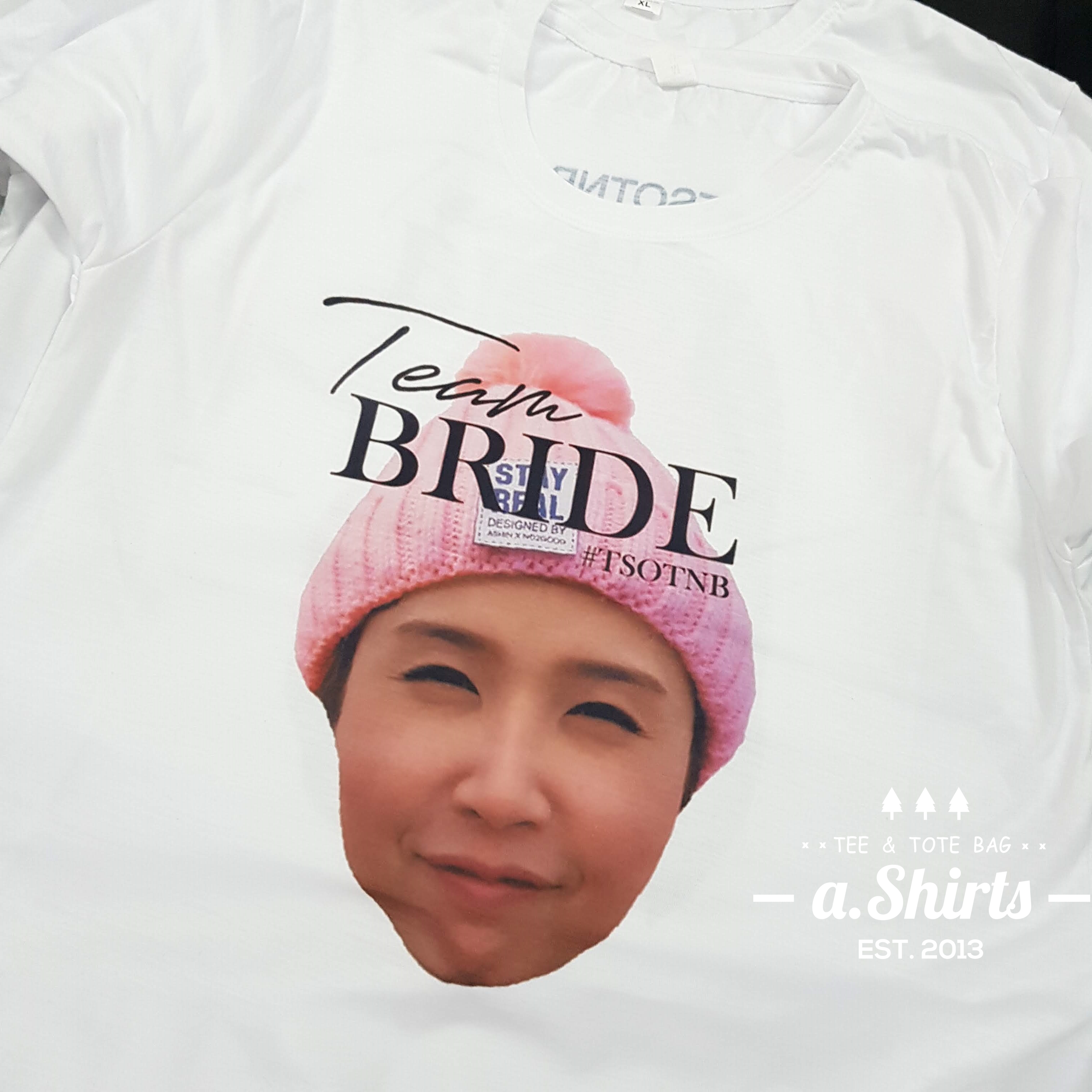 เสื้อยืดสั่งทำ ลายหน้าตัวเอง หน้าแฟน หน้าน้องหมา หน้าน้องแมว