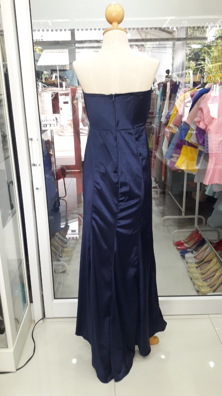 (PRE-LOVED) ยาวเกาะอกกรมอกจีบ (M)