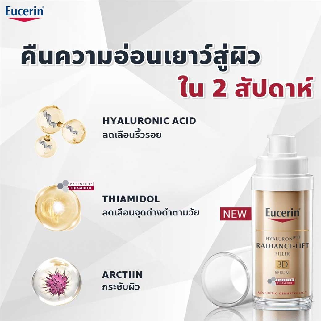 เซรั่มบำรุงผิวหน้ายูเซอริน Eucerin 3D Serum Hyaluron Filler 30ml