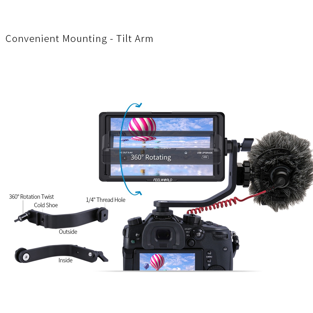 จอภาพ Monitor Feelworld F5 5 Inch 4K HDMI Full HD