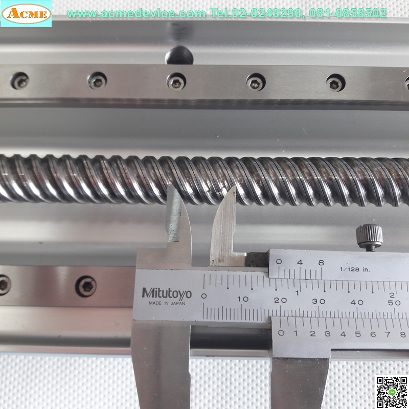 แกนสําเร็จรูป Ball Screw TOYO รุ่น ETH12-L20-500-BR-T40-C4, ขนาด 85 mm x 740 mm, Stroke 500 mm, Pit 20