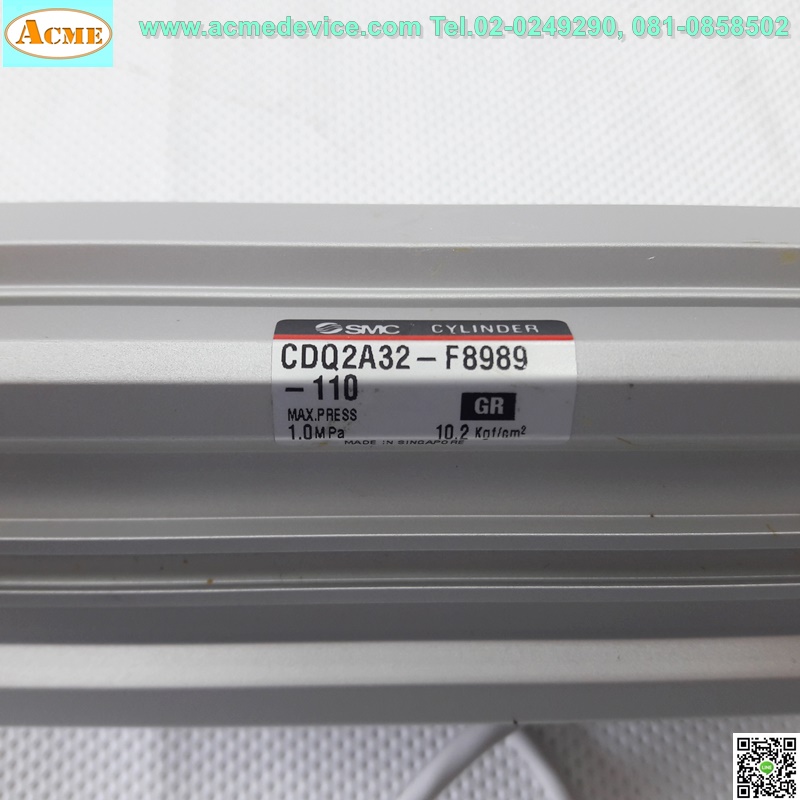 Air Cylinder SMC รุ่น CDQ2A32-F8989-110, Bore 32, Stroke 110 mm.