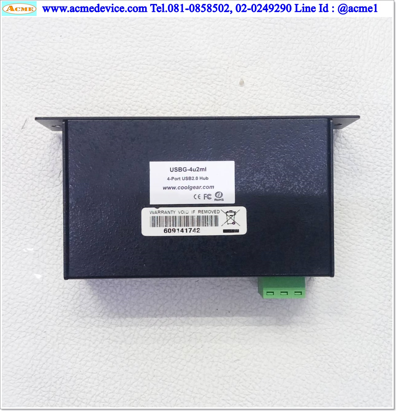 Hub USB Coolgear รุ่น USBG-4u2ml, 4 Port