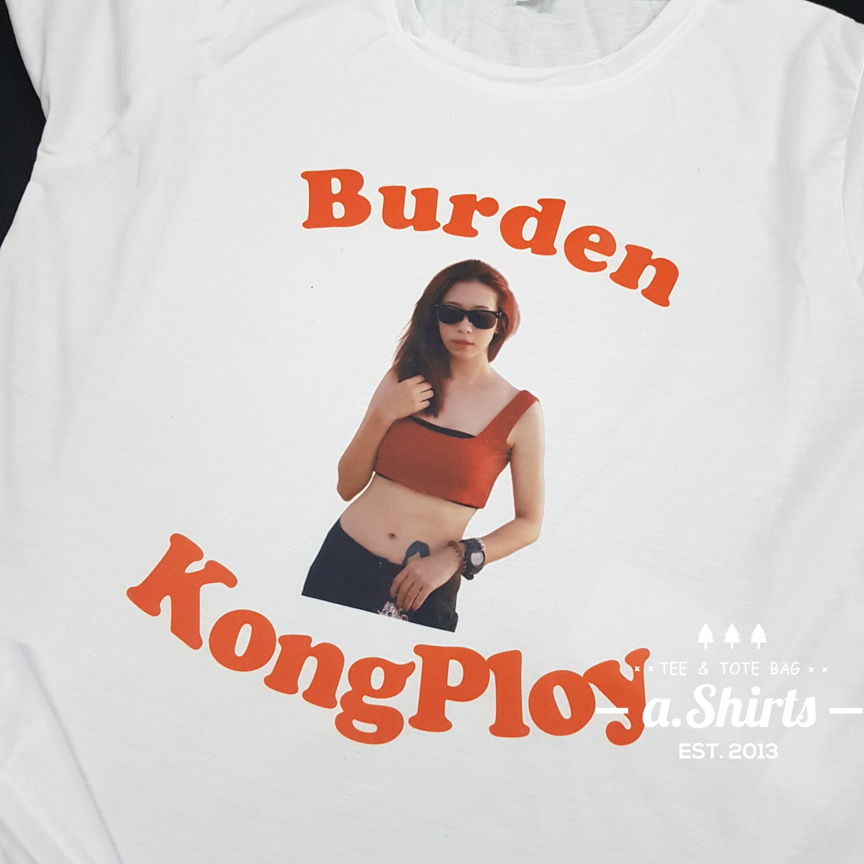 เสื้อยืดสั่งทำ ลายหน้าตัวเอง หน้าแฟน หน้าน้องหมา หน้าน้องแมว