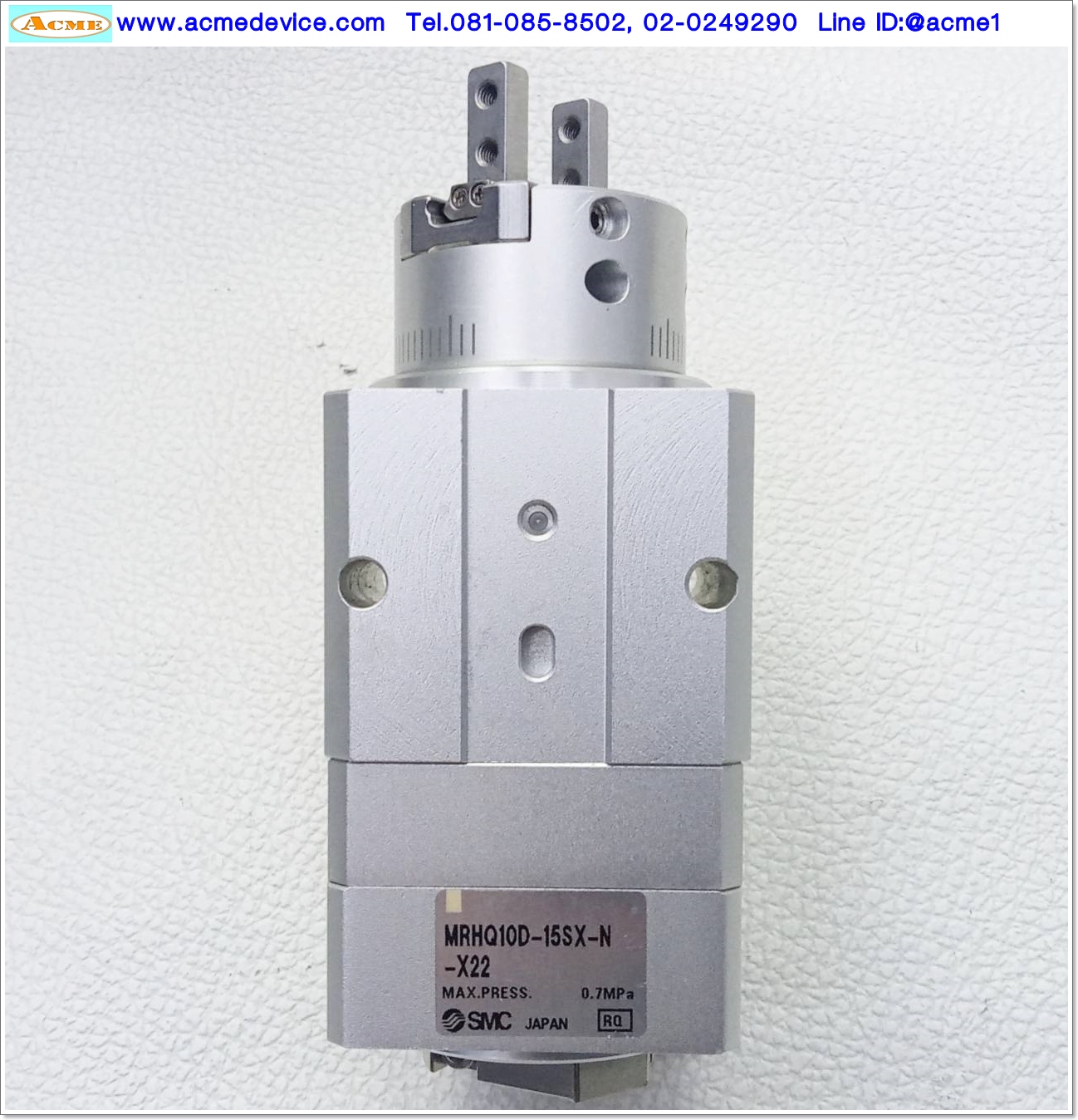 Gripper Rotary SMC รุ่น MRHQ10D-15SX-N-X22, Gripper bore 10 mm, Rotary 90 องศา