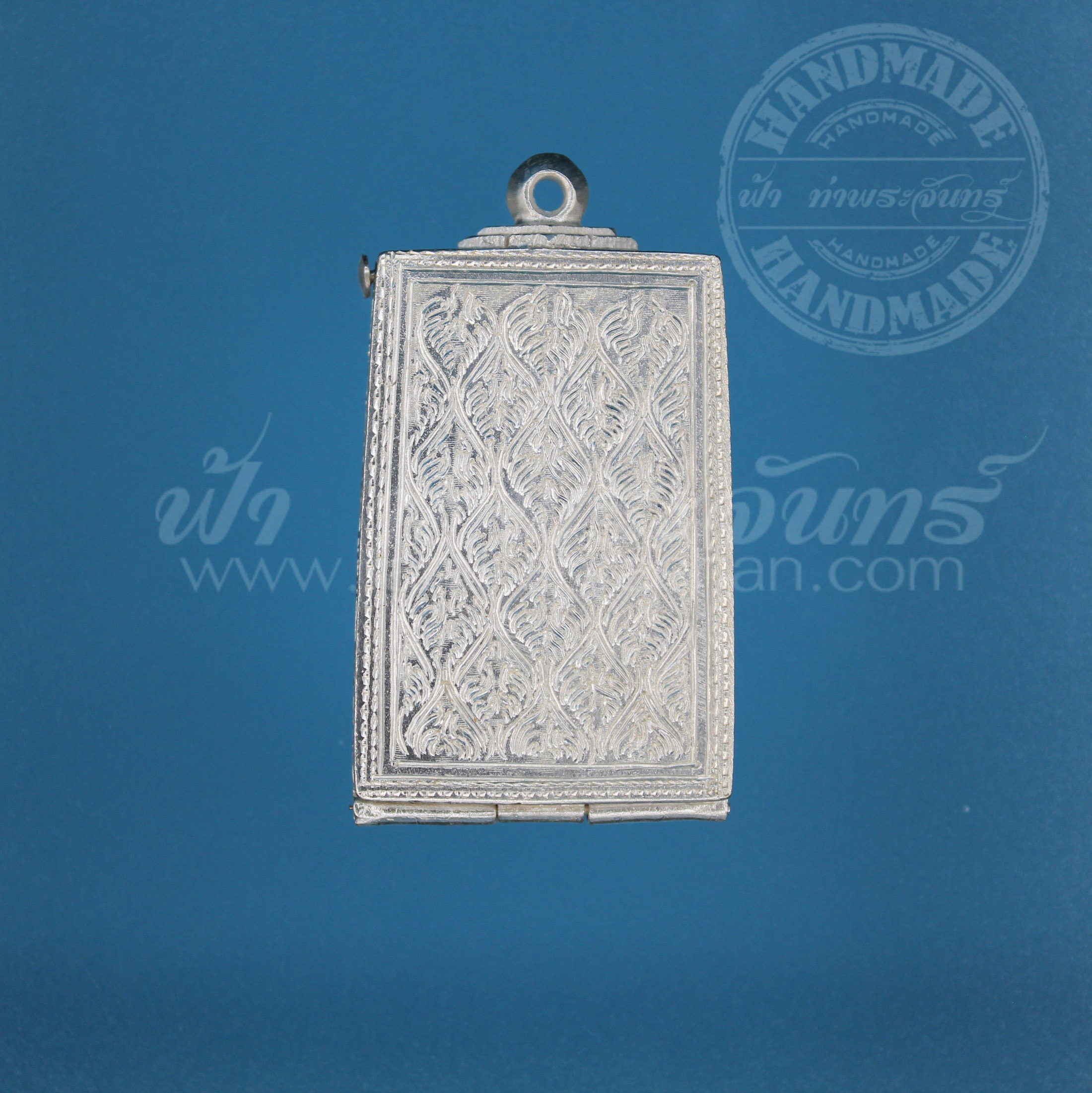 ตลับสมเด็จ ปิดหลัง เงินแกะลาย 92.5%