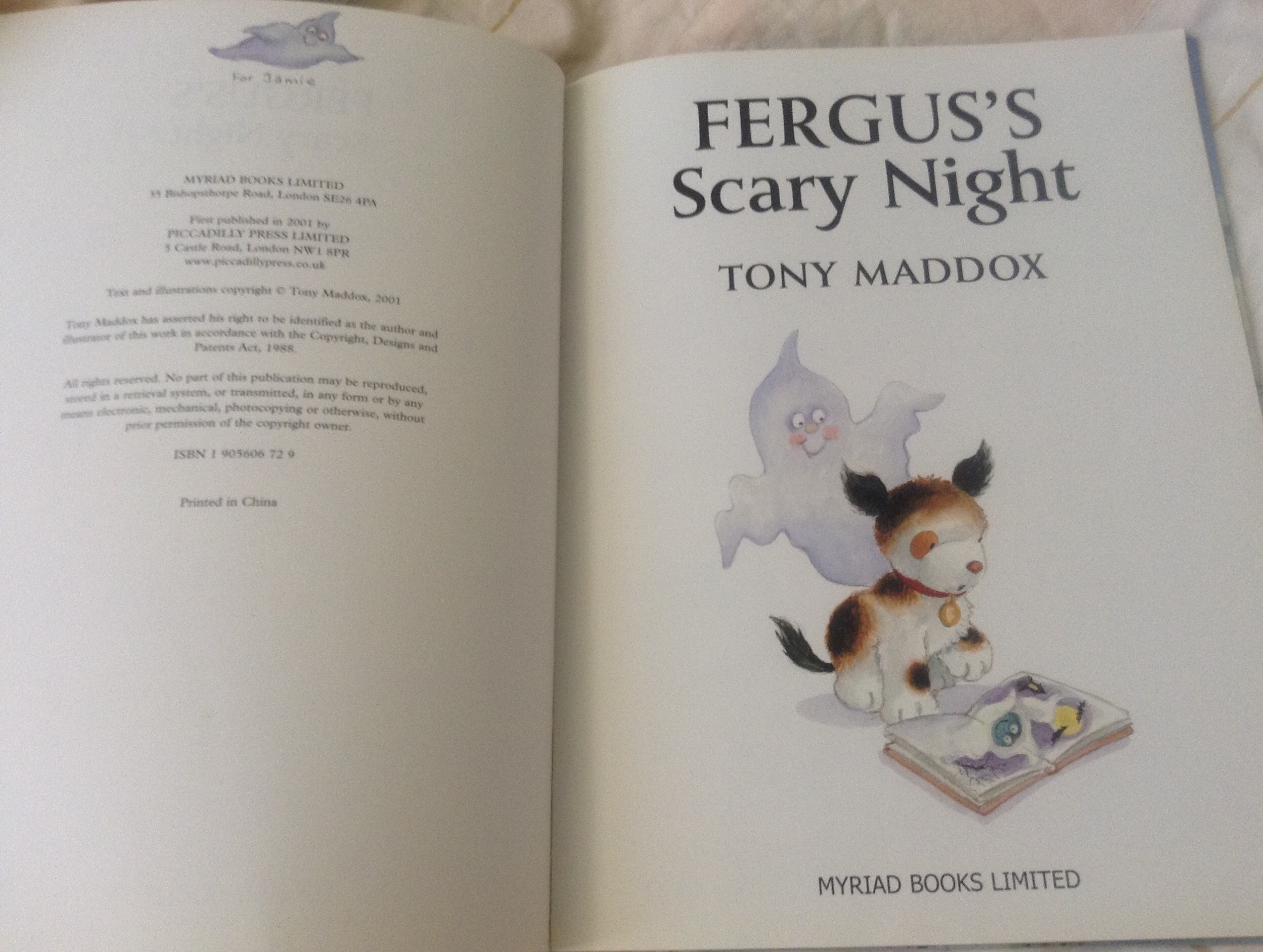 (4แถม4) fergus's scary night ราคา 110