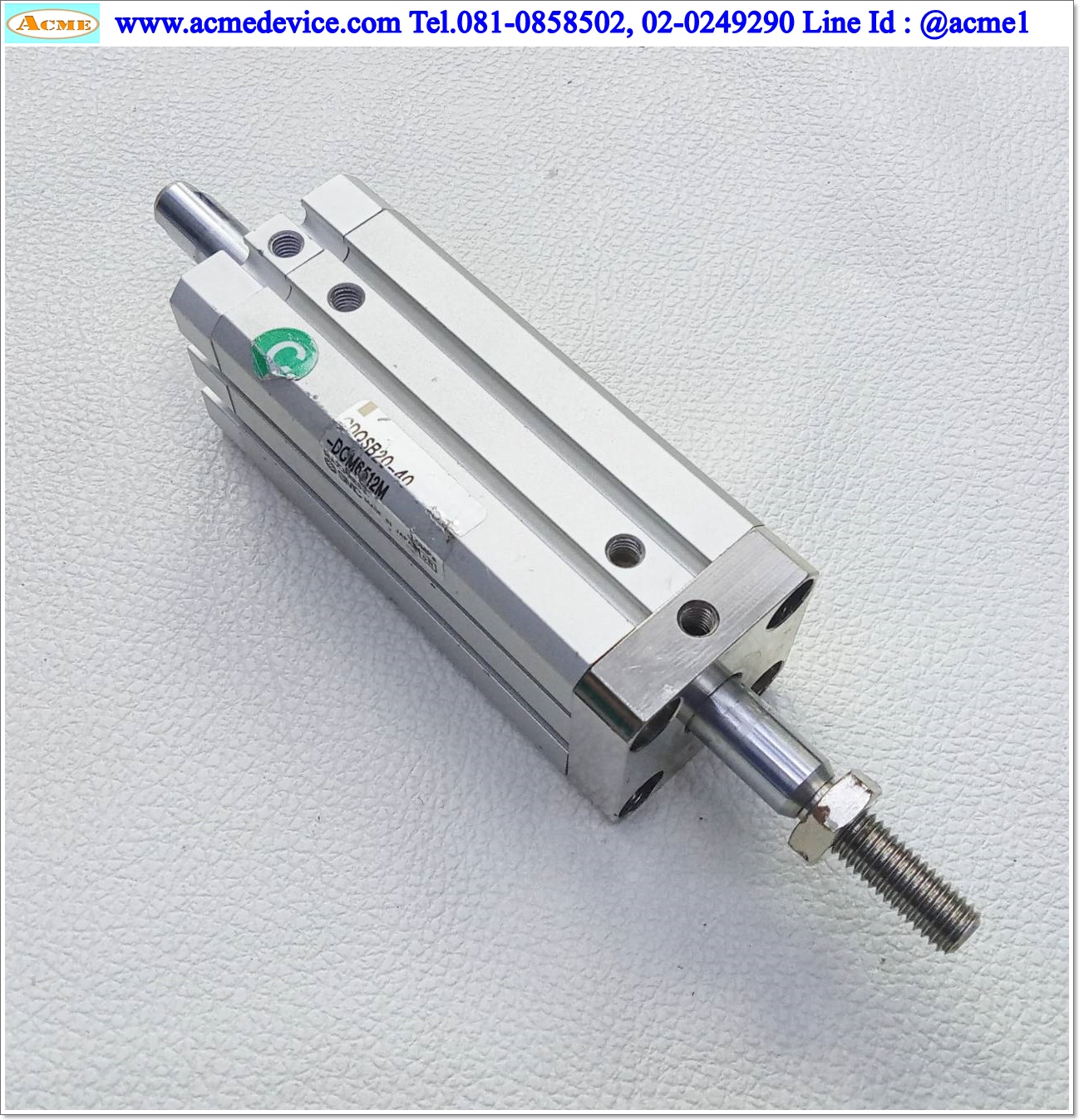Air Cylinder SMC รุ่น CDQSB20-40-DCM6512M, Bore 20 mm., Stroke 40 mm.