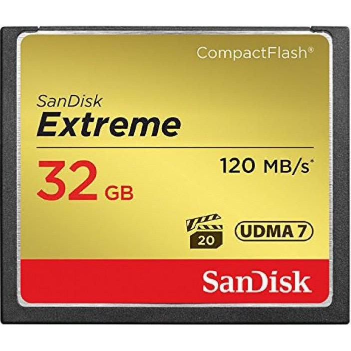 เมมโมรี่การ์ด SanDisk Extreme CF Card อ่าน 120MB/s ,เขียน 85MB/s