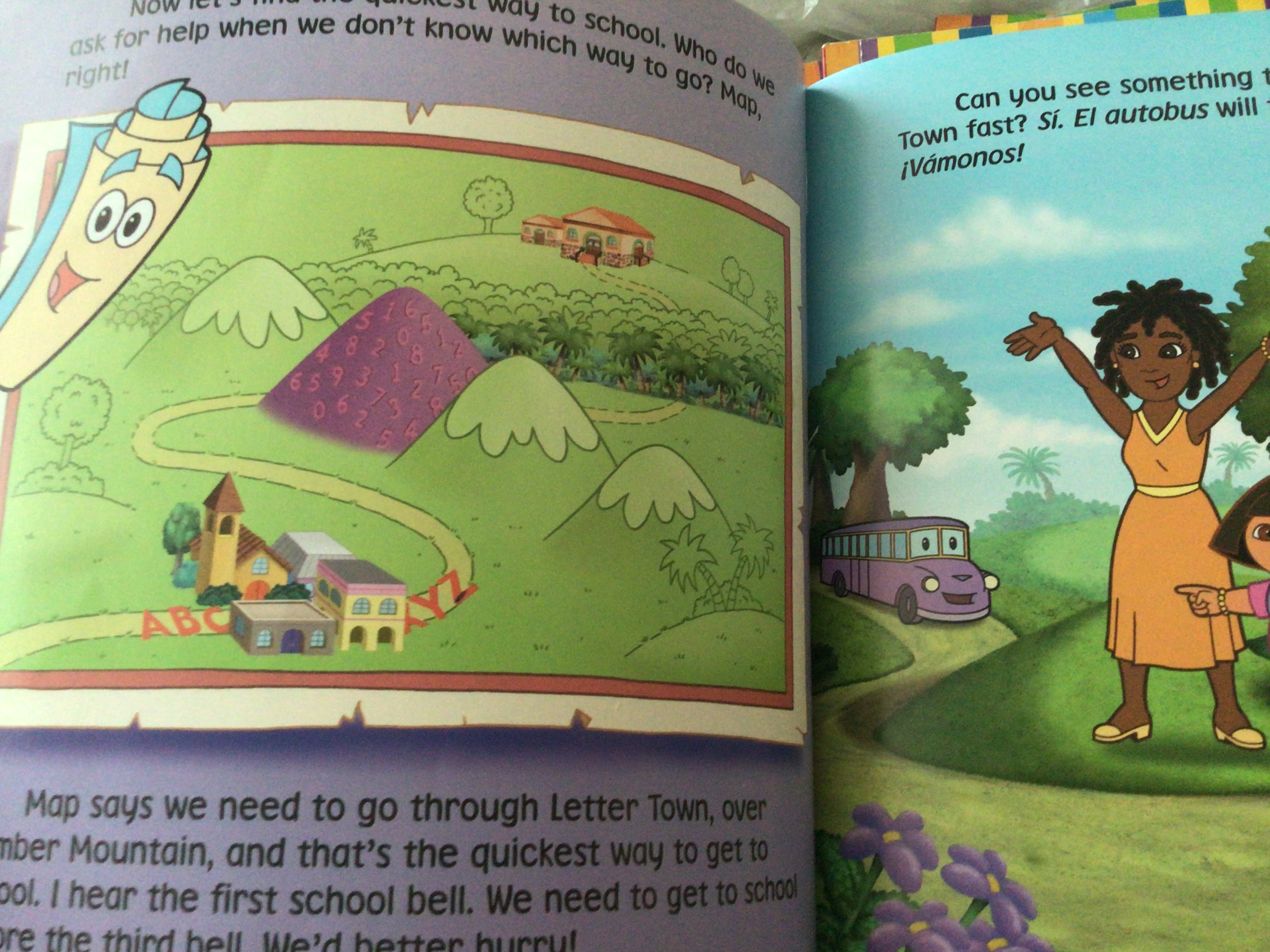 (4แถม4) Dora the explorer Dora goes to school ราคา 95