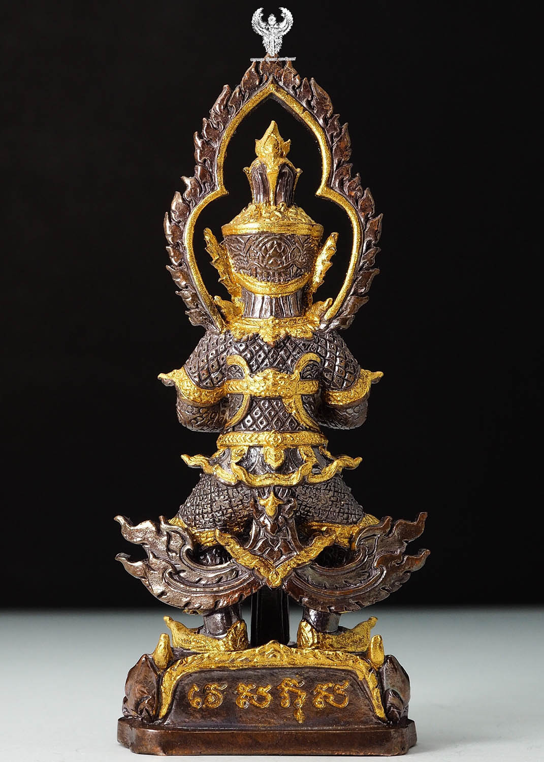 ท้าวเวสสุวรรณ. รุ่น คลังสมบัติ์ ทองแดงรมมันปู ทาทองบางส่วน