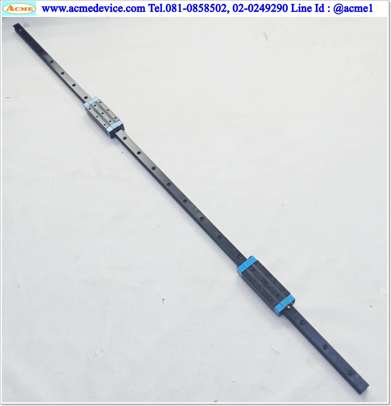 Linear Block and Rail IKO รุ่น MXSL20, รางสไลด์ขนาด 20 mm x 1330 mm. (2 Block) ( ดำ )