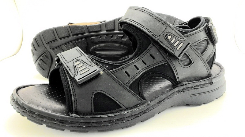Leather sandals with backstrap (men)