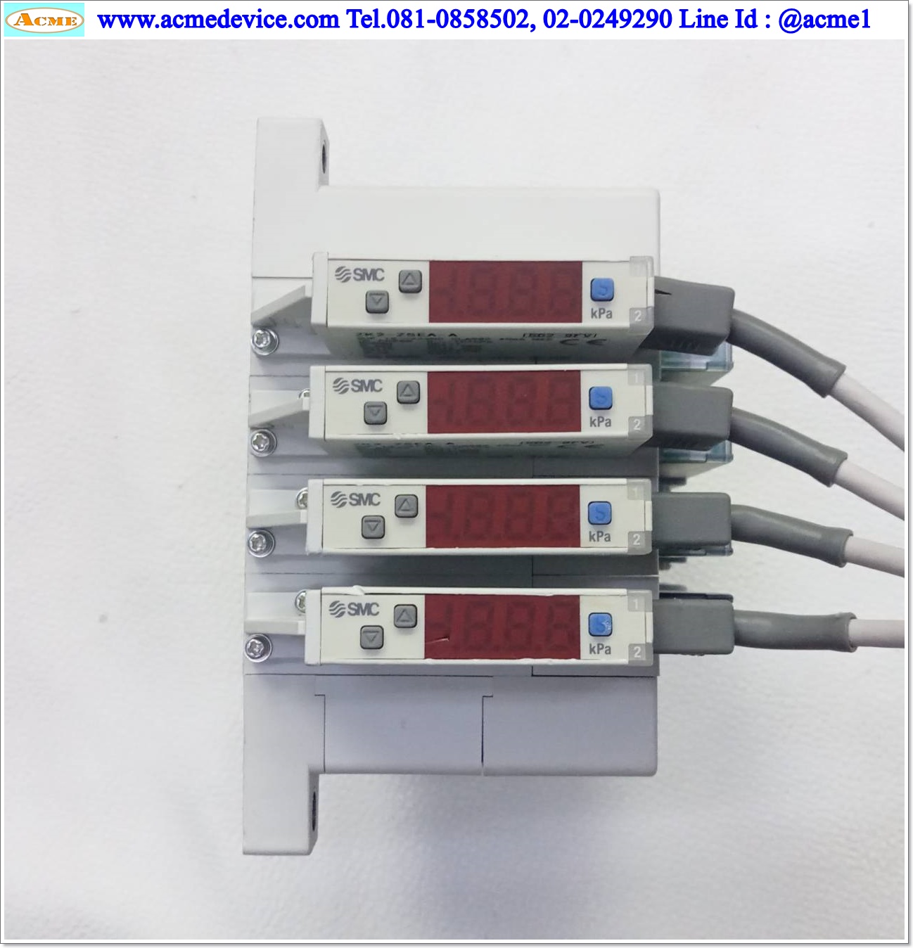 Vacuum Ejector SMC รุ่น ZK2H10K5AL-06 + ZK2-ZSEA-A (4), -91 kPa, NPN, 24Vdc