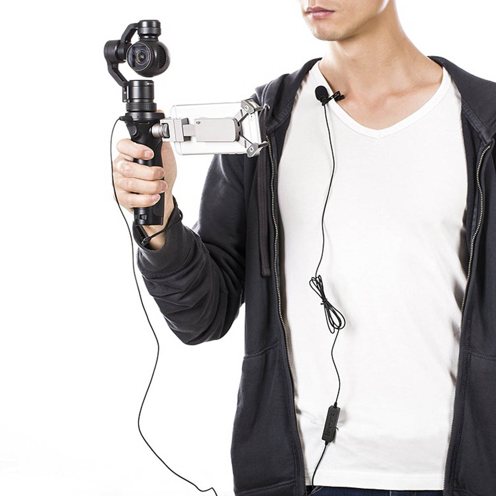 Saramonic LavMicro Broadcast-Quality Lavalier Omnidirectional Microphone with 3.5mm TRSTRRS Combo Connector