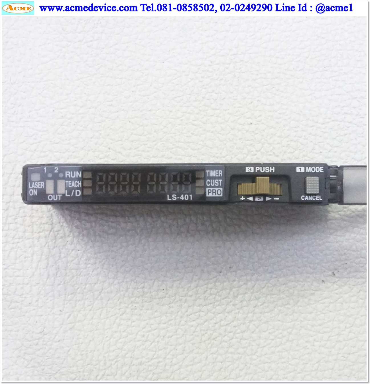 Laser Amp Panasonic/SUNX รุ่น LS-401 & LS-H91, ระยะ 7 M., NPN (ใช้กับแผ่นสะท้อน)