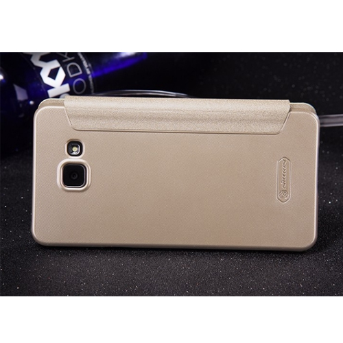 เคสฝาพับ A7 (Sparkle Leather Case) nillkin แท้ สีทอง