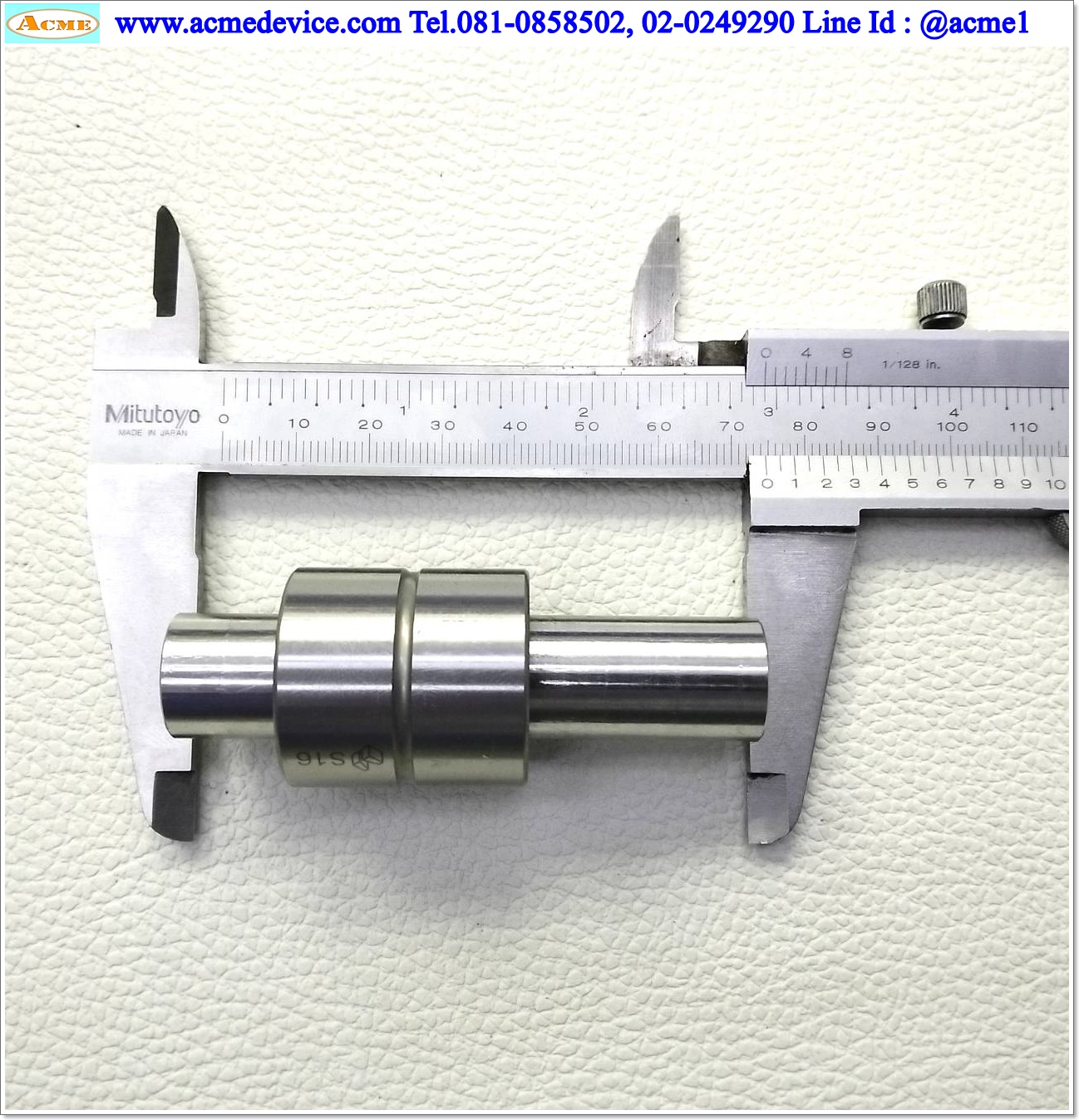 Linear Bushing and Shafts Misumi รุ่น S16, เพลาโต 16 mm. x 74 mm.