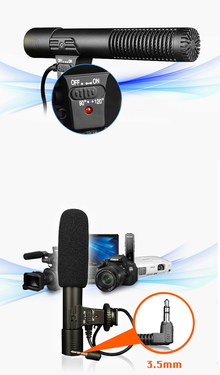 ไมค์ติดหัวกล้องSTANDER MIC-01 ราคถูก