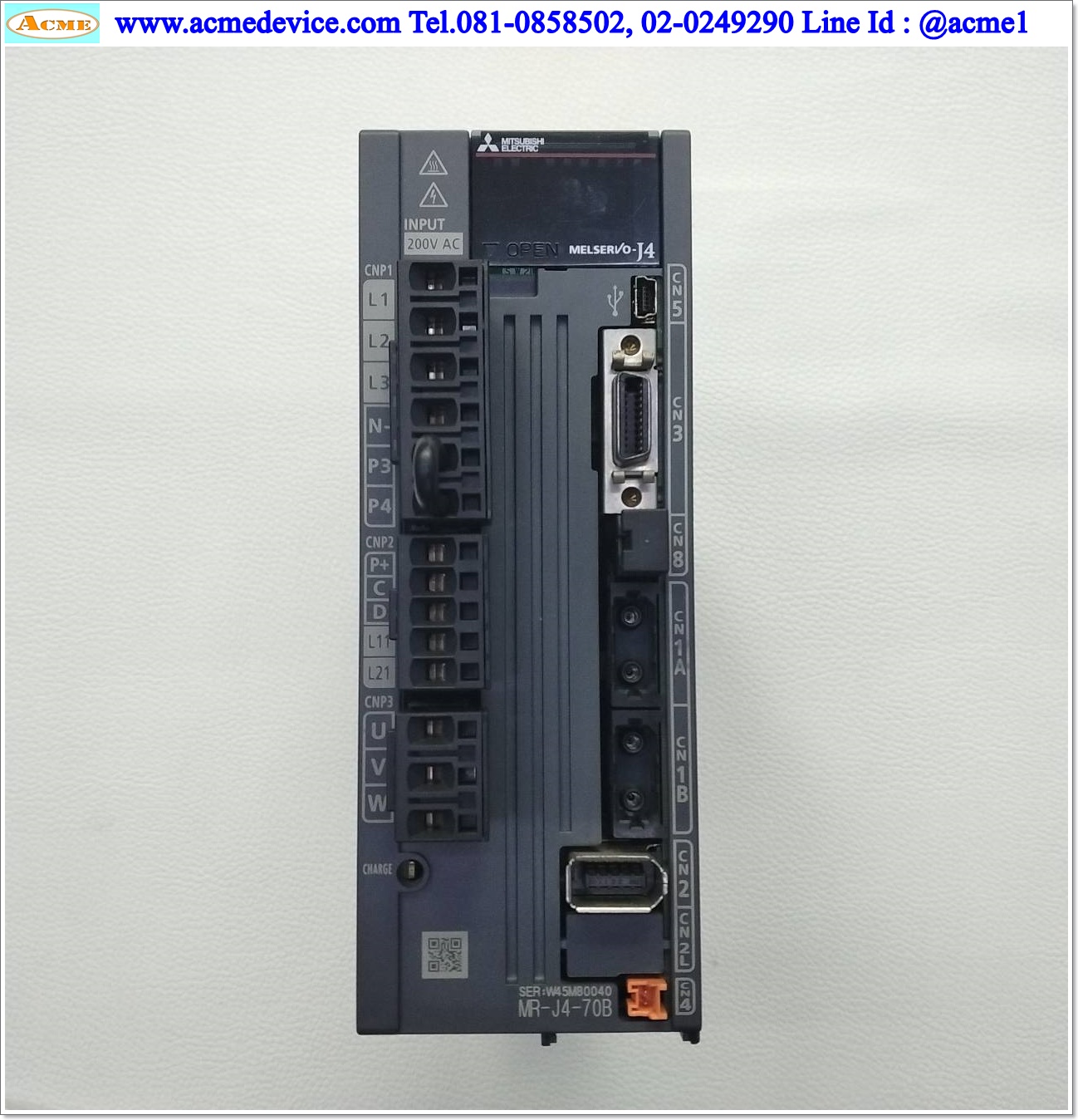 Servo Drive Mitsubishi รุ่น MR-J4-70B, 750W