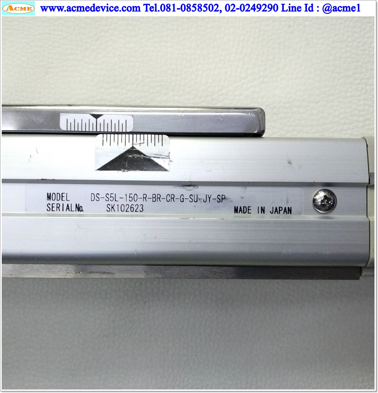 Slider IAI รุ่น DS-S5L-150-R-BR-CR-G-SU-JY-SP, Stroke 150 mm.