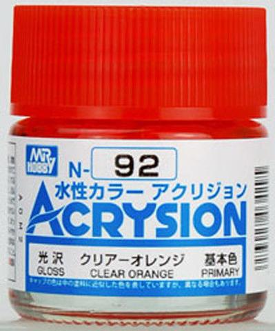 ACRYSION N92 CLEAR ORANGE สีส้มใส สีทาหรือพ่นสุตรน้ำ