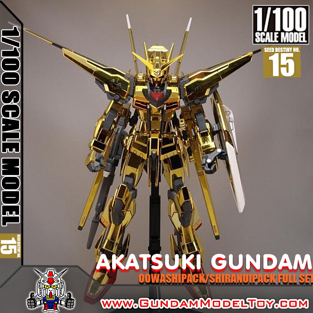1/100 SCALE MODEL AKATSUKI GUNDAM [OOWASHIPACK/SHIRANUIPACK FULL SET] อะกาทสึกิ กันดั้ม ฟูลเซ็ท