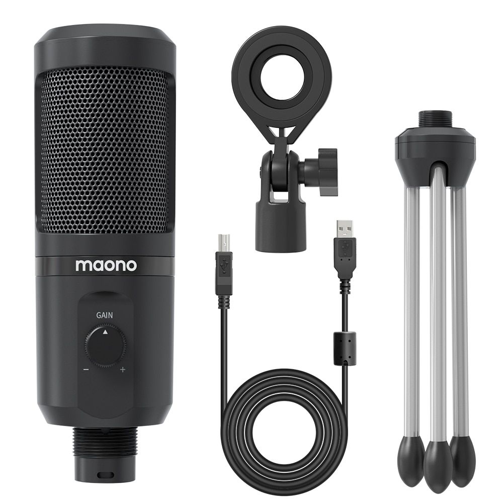 ชุดไมโครโฟน MAONO AU-PM461TR Portable USB Microphone Kit ประกันศูนย์ 1 ปี [By Order รอ 3-4วัน]