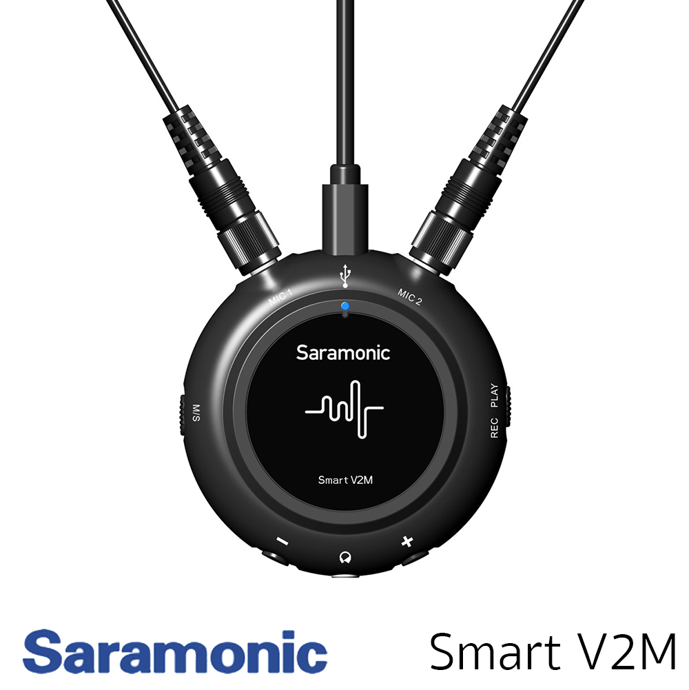 Saramonic Smart V2M Audio Interface with Dual Lavalier Microphone Kit รับประกันศูนย์ไทย 1 ปี