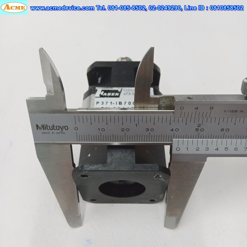Gear Head Faber รุ่น P371-IB7000X01, Ratio 10:1 (เพลาเข้า 5 mm., ออก 12 mm.), for Stepping □ 42x42 ∅ 22