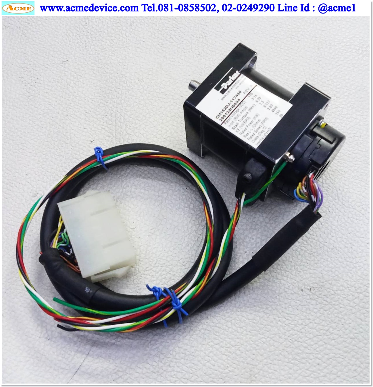 Servo Motor Parker รุ่น CM162DJ-117456, 3.15A, Torque 0.28 Nm