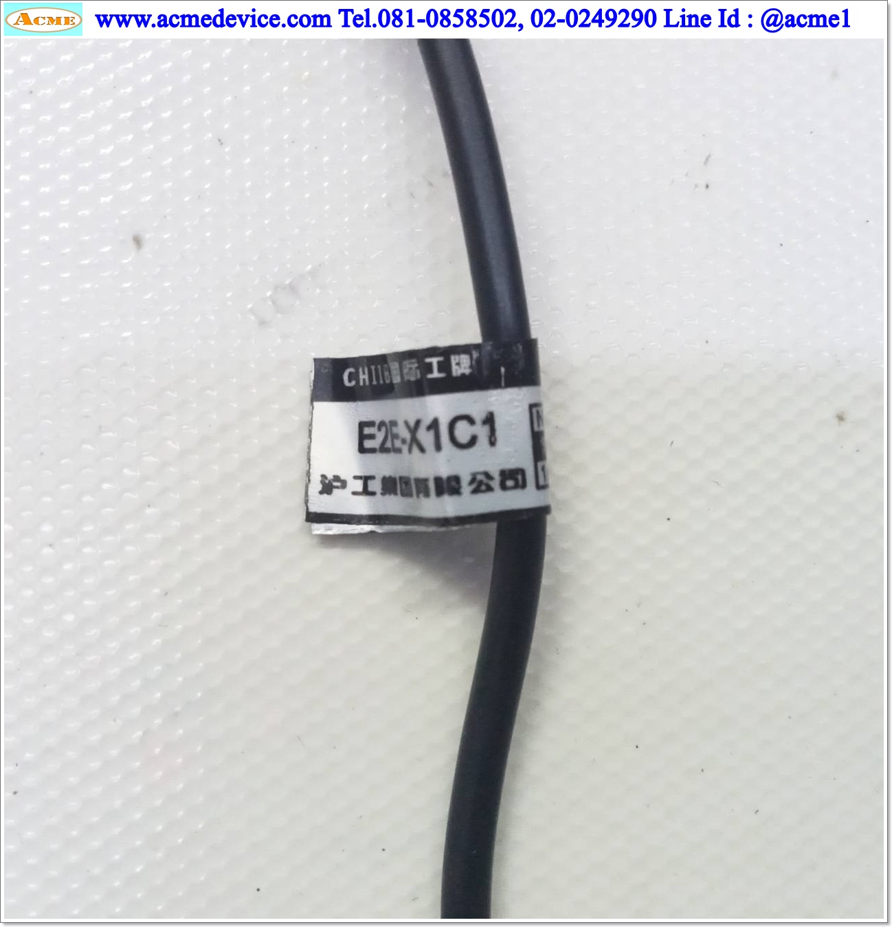 Proximity รุ่น E2E-X1C1, M5, ระยะ 1mm, 3Wire, NO, NPN, Shielded, Inductive