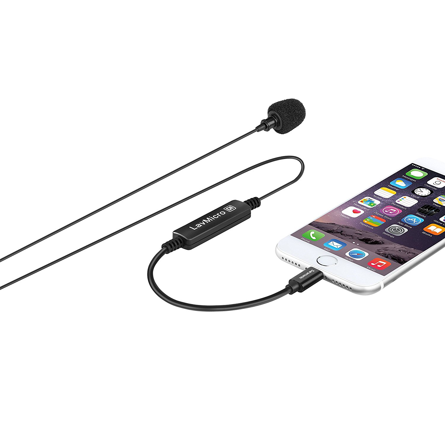 Saramonic LavMicro-Di Broadcast-Quality Lavalier Omnidirectional Microphone with Apple MFi Certified Lightning Connector for iPhone, iPad, iPod, iOS Smartphones & Tablets รับประกันศูนย์ไทย 1 ปี