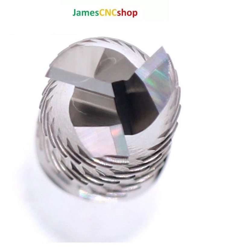 1PCS 3 ฟัน HRC55การประมวลผลอลูมิเนียม6 8 10 12 MM Solid ทังสเตนสตีลคาร์ไบด์ Router ความหยาบกร้านเครื่องตัด