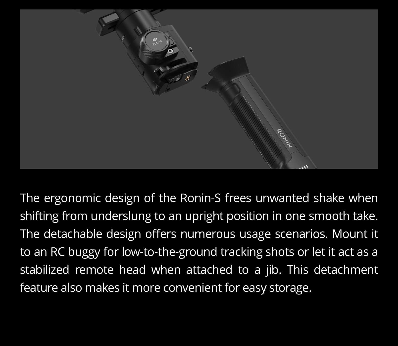 DJI RONIN-S อุปกรณ์กันสั่นกล้อง DSLR และ MIRRORLESS (สินค้ารับประกันศูนย์ไทย 1 ปี)