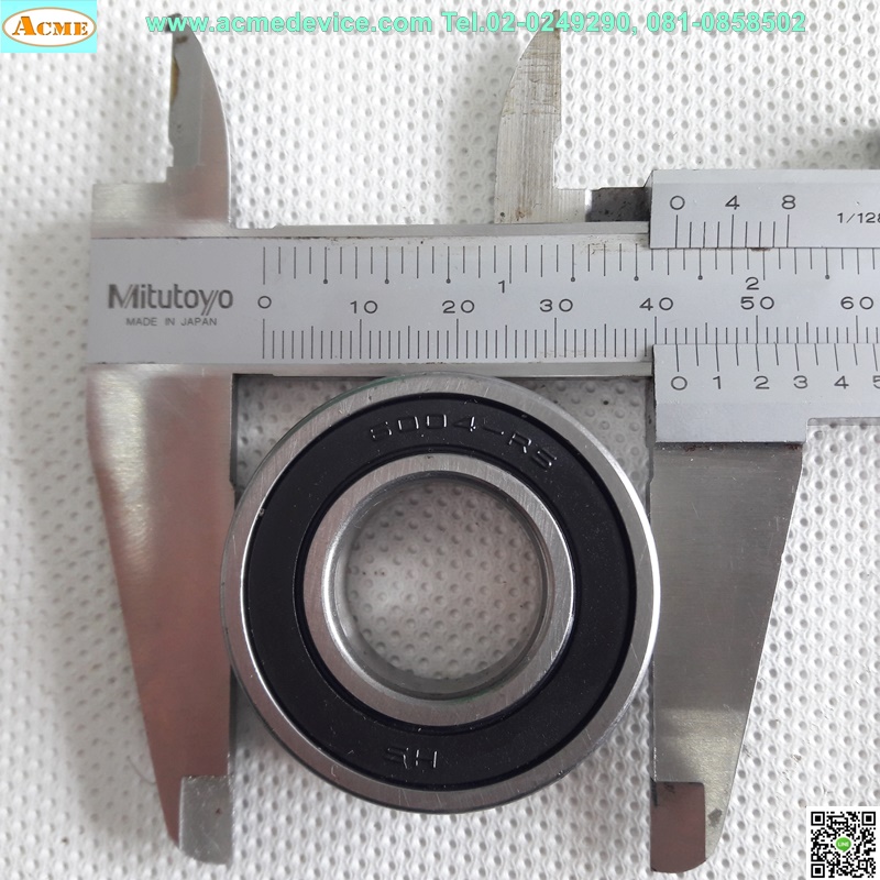 Ball Bearing HS รุ่น 6004-RS, ID 20 mm.,OD 42 mm., หนา 12 mm.