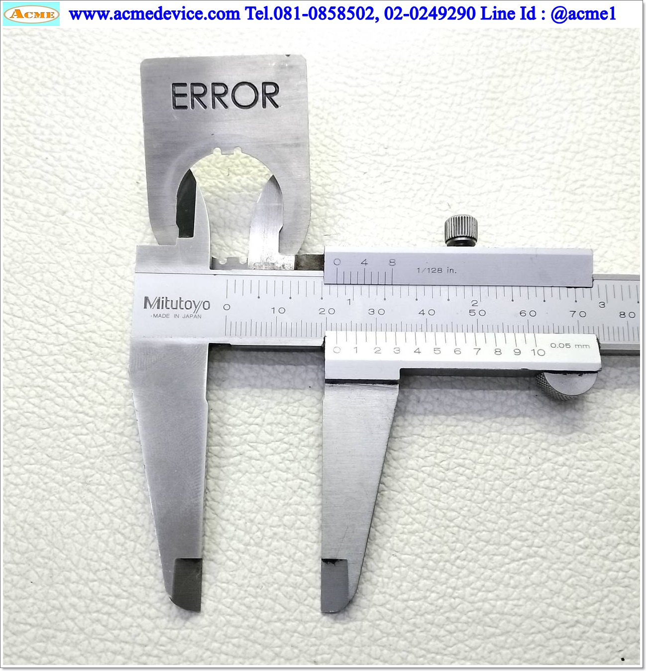 Name plate ตู้คอนโทรล ERROR, Dai 22 mm. ขนาด 34 x 47 x 1.0 mm