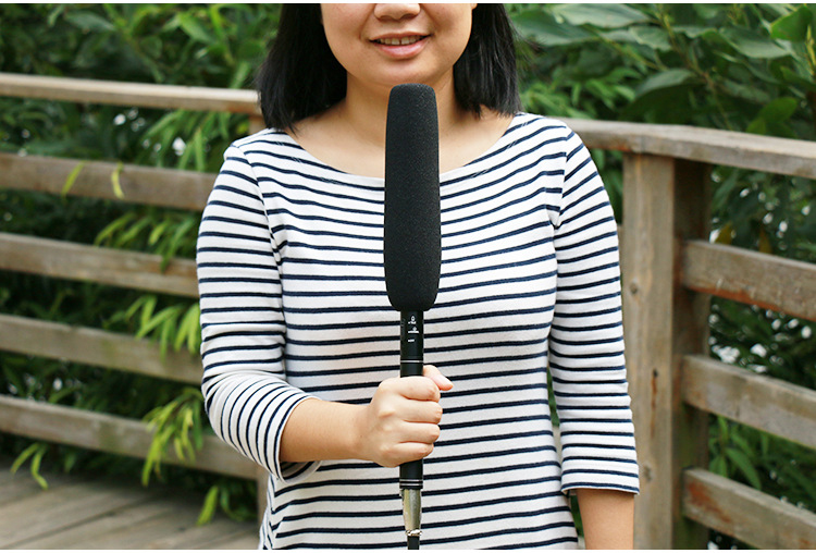 ไมโครโฟน shotgun ยี่ห้อBUB MA-G18สำหรับกล้องDSLR หรือกล้องวิดีโอ โหมดรับเสียงระยะไกลและระยะใกล้
